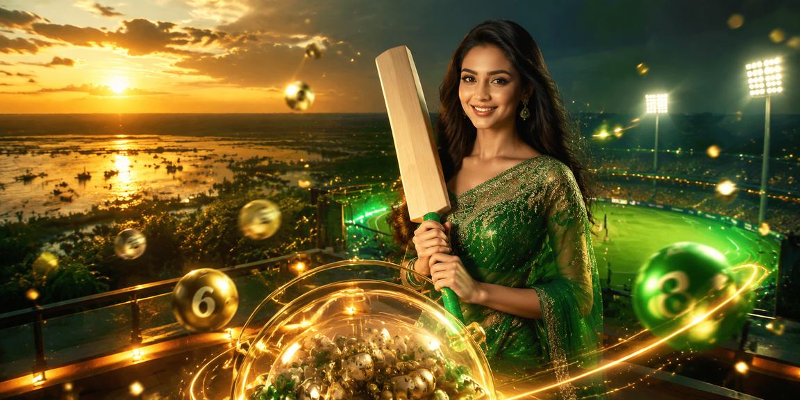 টাঙ্গুয়ার হাওরের কাছে ক্রিকেট বেটিং উপভোগ করছেন একজন ব্যবহারকারী